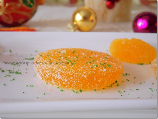 Pâte de fruits à l'orange / recettes de Noël