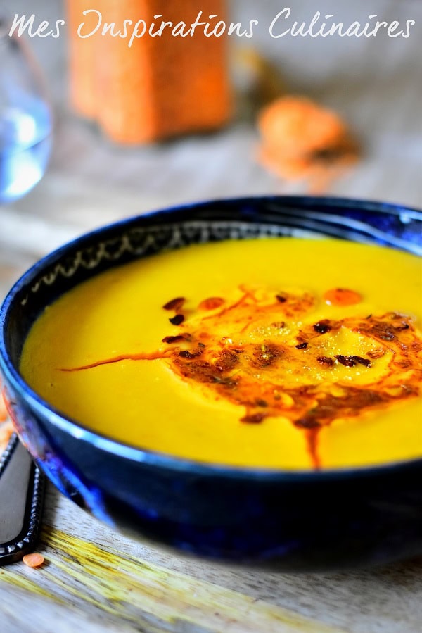 Velouté de lentilles corail soupe turque