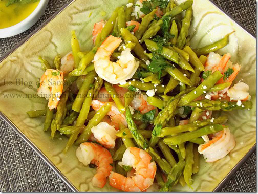 Salade D Asperges Aux Crevettes Le Blog Cuisine De Samar