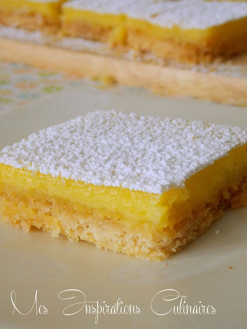 recette Carrés au citron carres au citron recette facile 1