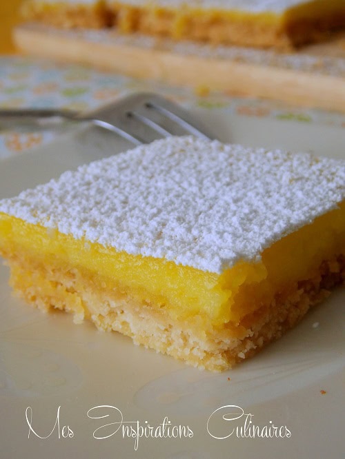 recette Carrés au citron recette Carrés au citron