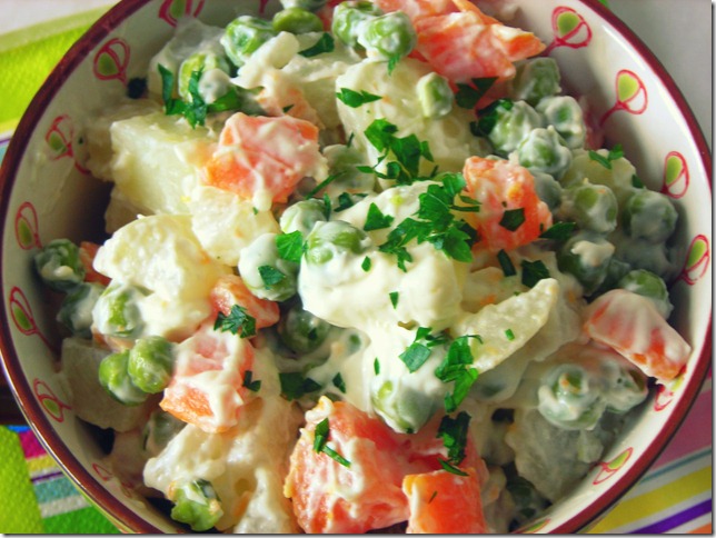 Macédoine de légumes / mayonnaise