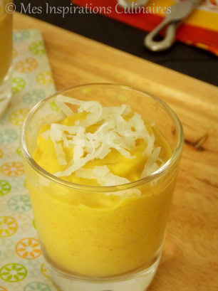crème mangue noix de coco