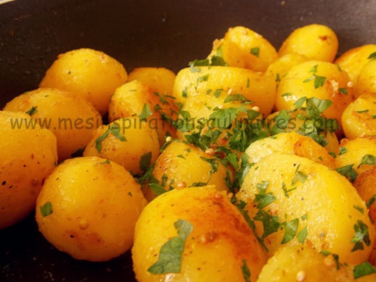 Pommes de terre sautées aux graines de moutarde Pommes de terre sautées aux graines de moutarde
