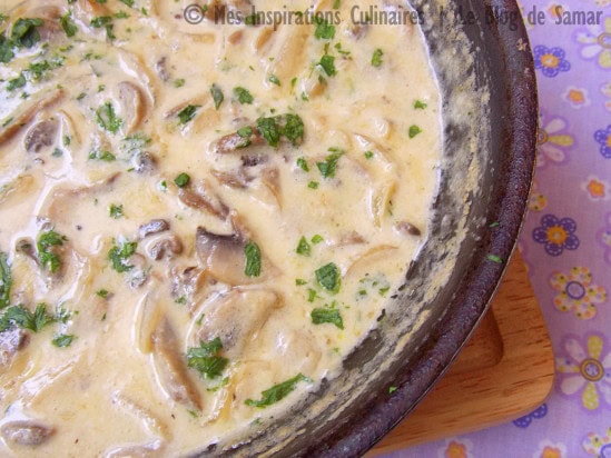 Sauce aux champignons crémeuse Sauce aux champignons crémeuse