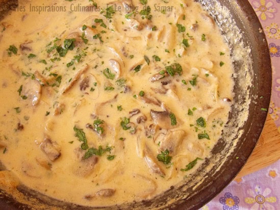 Sauce aux champignons crémeuse Sauce aux champignons crémeuse