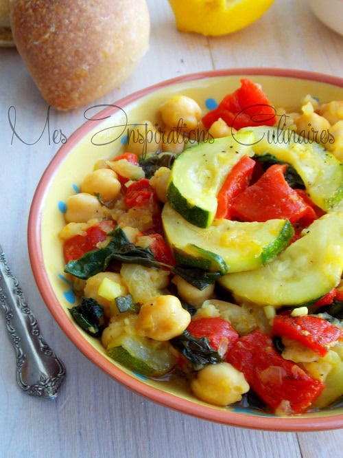 Salade de pois chiche à l'orientale | Le Blog cuisine de Samar