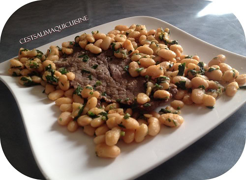 steak ail haricots blanc 1
