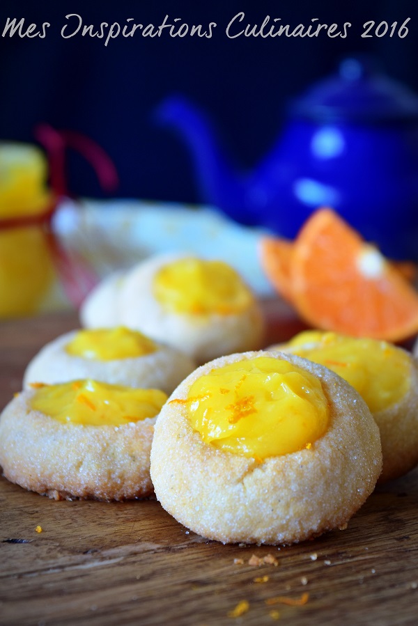 biscuits empreintes clementine curd et romarin 1