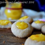 biscuits empreintes romarin clementine curd 1