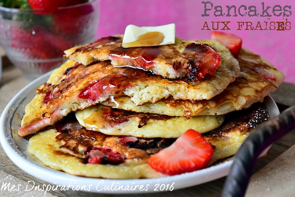 pancakes moelleux aux fraises 1