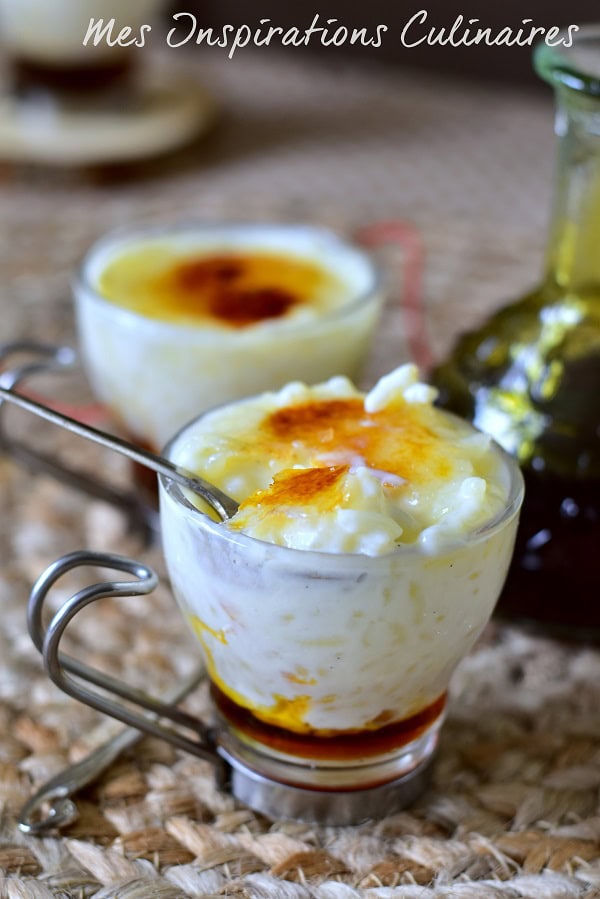 Riz au lait au caramel façon crème brûlée