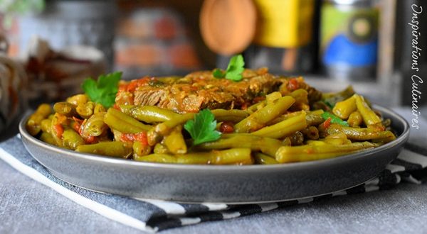 Tajine d’agneau aux haricots verts (Loubia khadra marka)