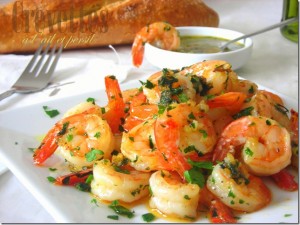 Crevettes sautées ail et persil-image