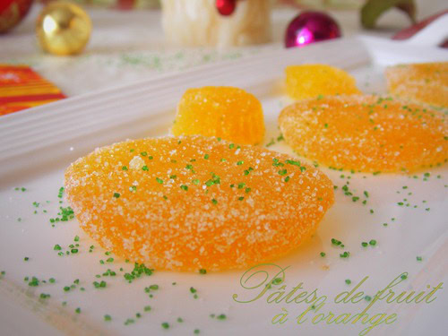 Pâte de fruits à l'orange / recettes de noel