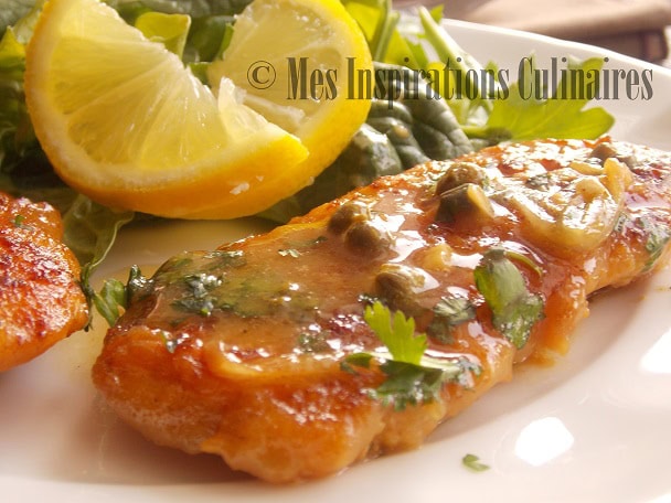 Poulet piccata / escalope sauce au citron