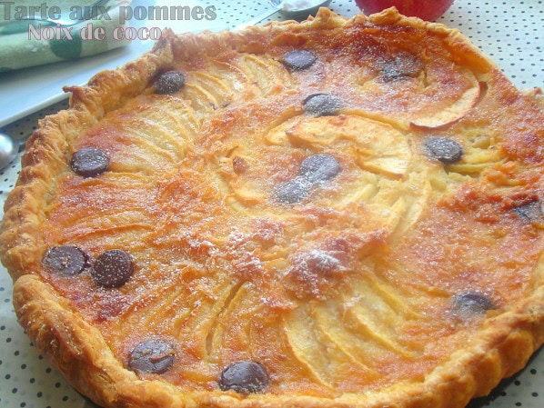 tarte aux pommes et noix de coco