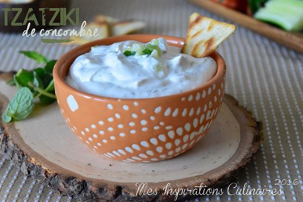 recette Tzatziki maison au concombre