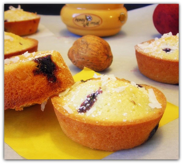 Financiers a la myrtille