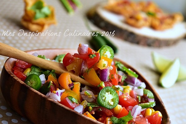 Recette Salsa de Tomates ou Pico de Gallo Recette Salsa de Tomates ou Pico de Gallo