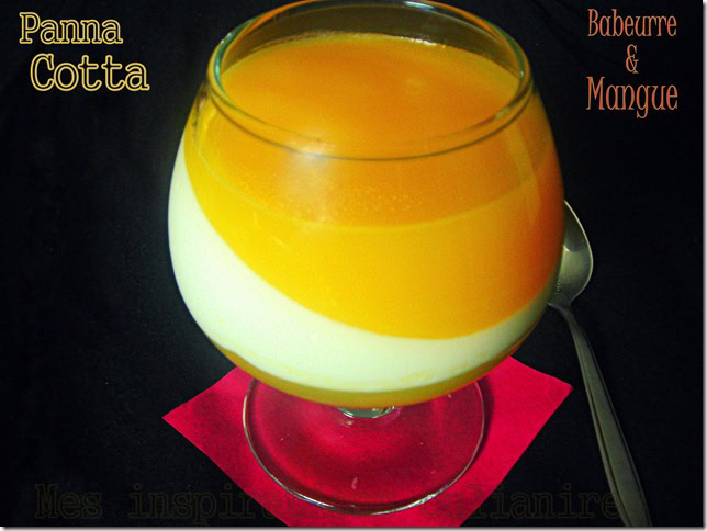 Panna cotta au babeurre et mangue