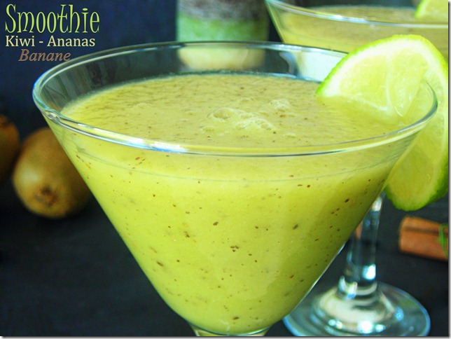 recette Smoothie / kiwi ananas | Le Blog cuisine de Samar