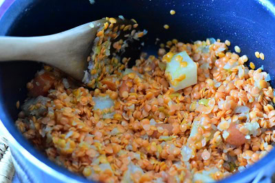 Ajouter les lentilles corail Ajouter les lentilles corail