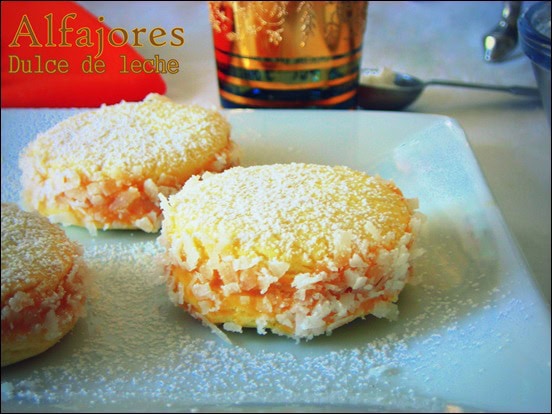 Les Alfajores à la confiture de lait (dulce de lèche)