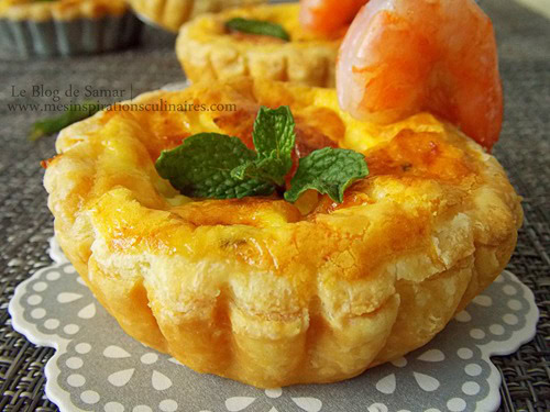 Tartelettes au fromage de chèvre et menthe