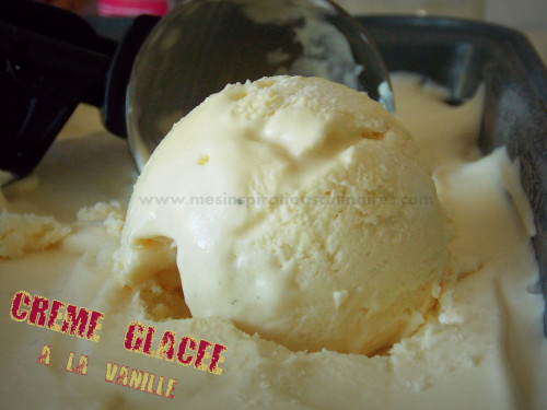 Crème glacée à la vanille (sans oeufs, sans machine)