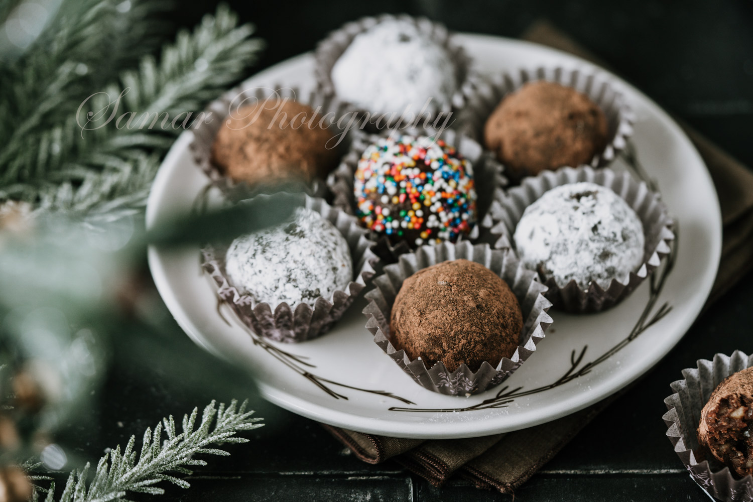 Boule de Noël au Cacao sans rhum et sans cuisson