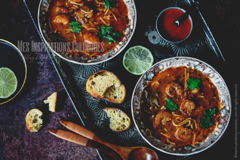 Soupe aux crevettes (شربة القمرون او الجمبري )