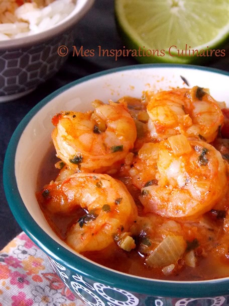 Fricassee de crevettes : recette Antillaise | Le Blog cuisine de Samar