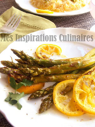 Asperges roties aux herbes et au citron