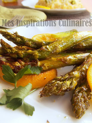 Asperges roties aux herbes et au citron