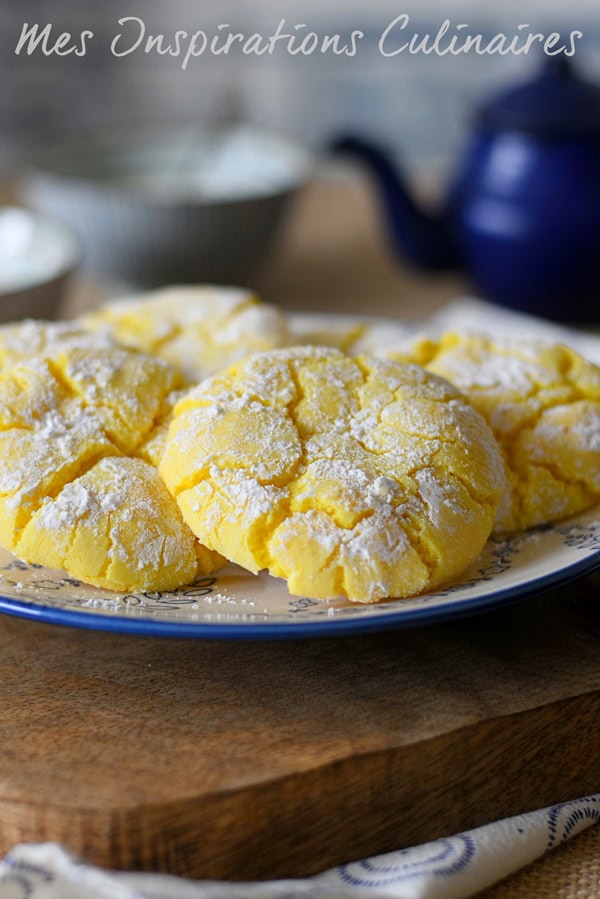 Recette craquelés au citron ou Lemon Crinkle