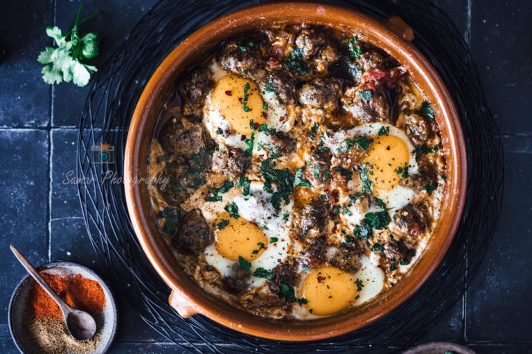 Tajine Kefta aux oeufs, recette marocaine