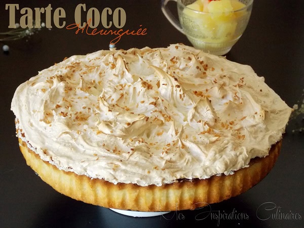 Tarte noix de coco meringuée