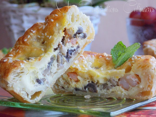 quiche champignons crevettes facile