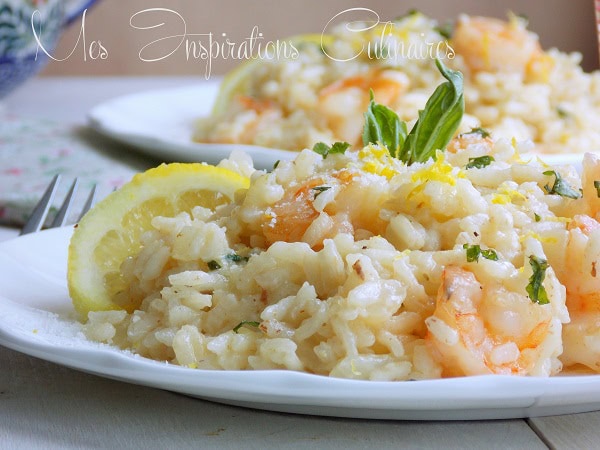 Risotto Cremeux Aux Crevettes Parmesan Et Basilic Le Blog