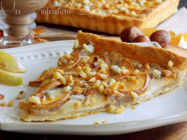 Recette Tarte Aux Poires Noisettes Et Au Bleu Le Blog Cuisine De