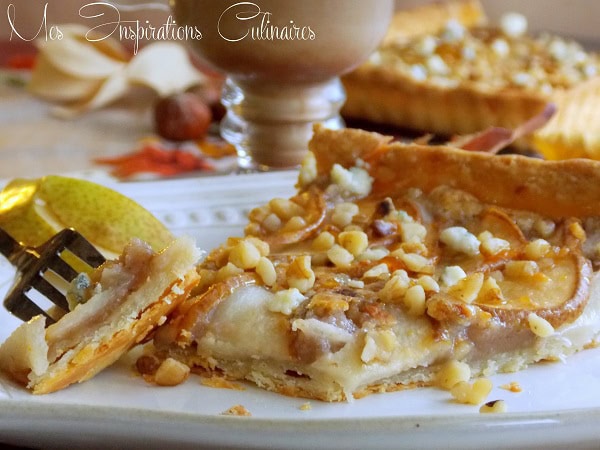 Recette Tarte Aux Poires Noisettes Et Au Bleu Le Blog Cuisine De