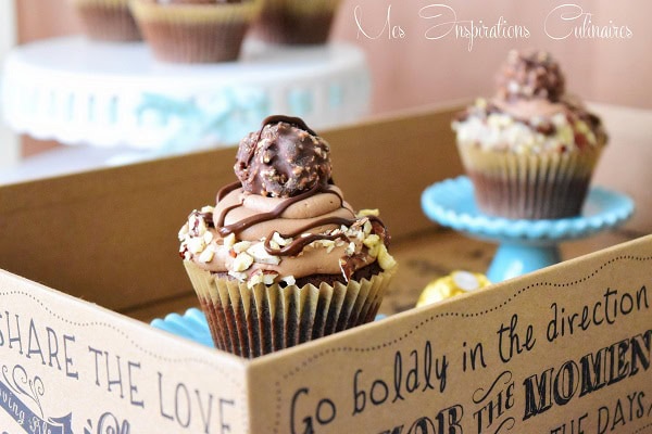 Cupcakes au Ferrero Rocher & au Nutella