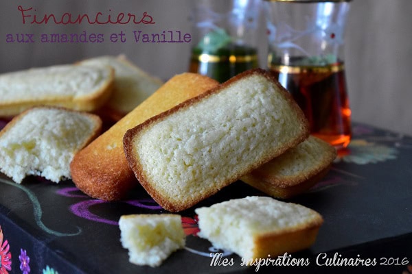 Recette financiers amandes et Vanille