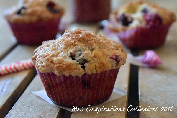 Muffins aux Myrtilles extra moelleux et son crumble