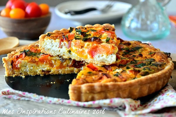 Quiche à la tomate et au chèvre