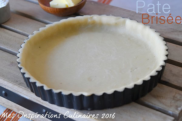 Recette Pâte brisée maison sans oeuf (Pour tartes salées)