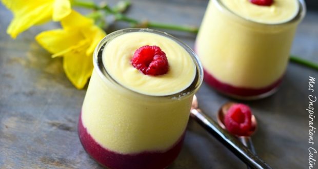 Mousse A La Mangue Coulis Framboise Et Tuile Au Citron Le Blog