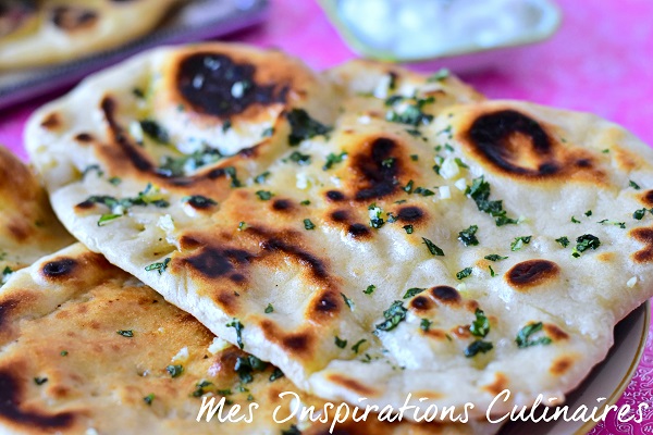 Cheese naan, pain indien au fromage