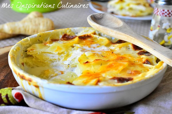 Recette panais, crémeux en gratin